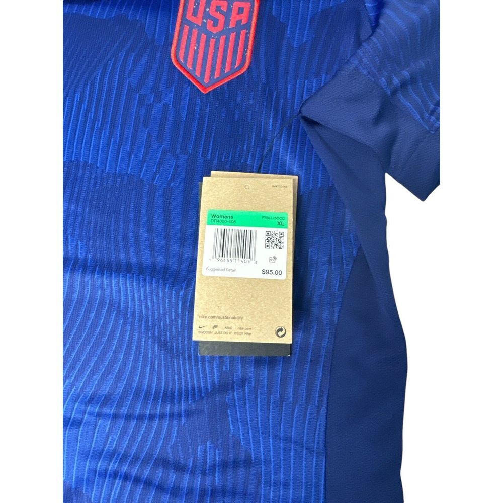 Nike USA Women's Away Soccer Jersey‎ Dri-FIT Slim Fit - Blue, Size XL - Picture 11 of 12